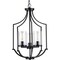 Progress Lighting Lassiter Collection Three-Light Matte Black Foyer P500209-031 - alternate 1